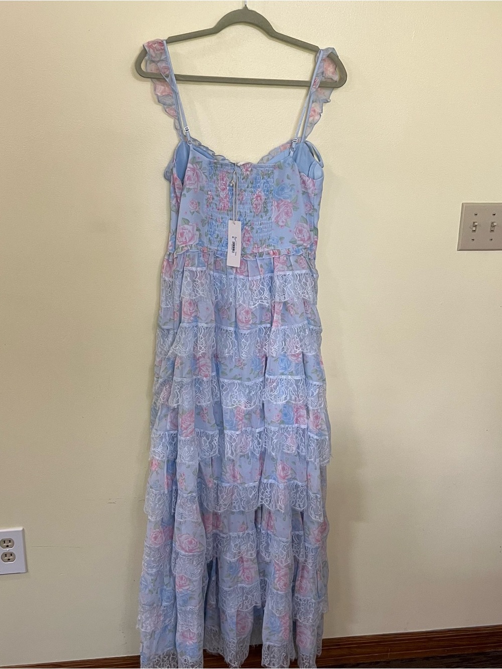 NEW NEW Altar’d State Blue and Pink Rhiannon Floral Maxi Dress Size XS, S, & L - Picture 8 of 16